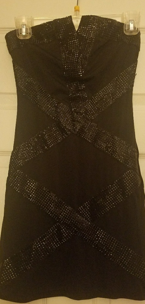 Black mini dress